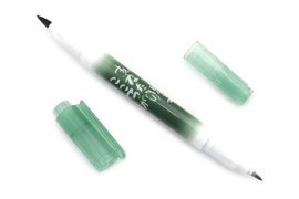 Sailor Mitsuo Aida Double-Sided Brush Pen - Fine / Medium - Green Body