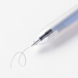 MUJI  3 Kleuren  Gel  Pen -  Kleuren  Inkt Zwart, Rood en Blauw - 0.5mm -  Uitwisbare Ink