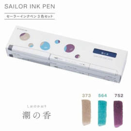 SAILOR INK PEN SET OF 3 - TIDE SCENT