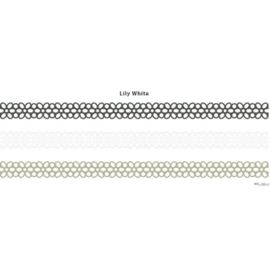 Pavilio Lace Washi Tape Flowers Lilly White