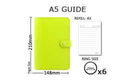 Aanvulling A5 geschikt voor o.a. Filofax, Succes Losbladige Planners 50 Vel, 120g/m² Blanco Ivory / Crème Papier