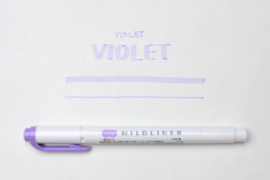 Zebra Mildliner Double-Sided Highlighter - Fine / Bold – Mild Violet