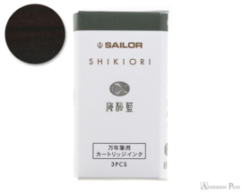 Sailor set van 3 Ink Cartridges Shikiori, Sansui Miruai - Groen