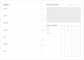 A5 Refill  Wellness Tracker
