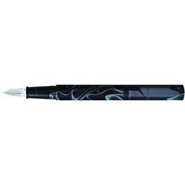 Teranishi Chemical Guitar Glass Pen with Cap, Aurora Borealis, Cosmos Black