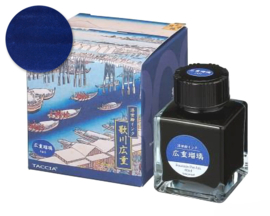 Nakabayashi Taccia  Ukiyo-e  Fountain Pen Ink, 40ml, Hiroshige Lapis Lazuli # TFPI-WD42-10