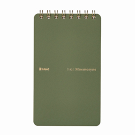 Maruman Mnemosyne x Kleid Olive Green Modified B7 Memo Pad 2mm Grid # 7192 – Limited Edition