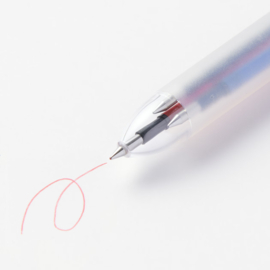 MUJI  3 Kleuren  Gel  Pen -  Kleuren  Inkt Zwart, Rood en Blauw - 0.5mm -  Uitwisbare Ink