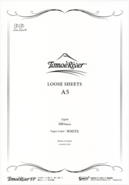 Tomoe River FP 52gsm Loose Sheets A5, White, 100 Sheets / 200 Pages (SR-A5P-W)