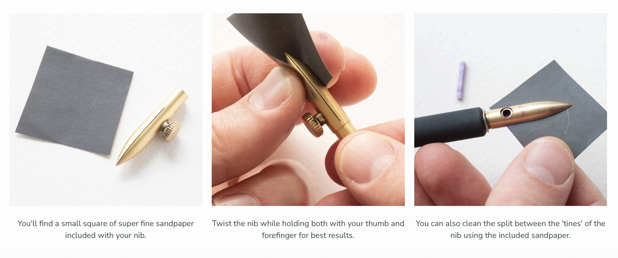 Tom's Studio One Dip Nib Brass + Nibhouder