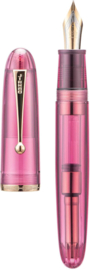 Jinhao # 9019 DADAO Transparant  Rood  Vulpen  (fine nib)