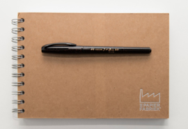 Sailor Fude Nagomi Brush Pen - Ryofuka Model - Double-Sided Fijn / Medium + 1 x A5 Handlettering/teken Oefenblok 
