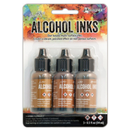 Tim Holtz Alcohol 14ml  ink x 3 Cabin Cupboard