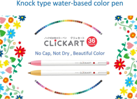 Zebra Clickart Knock Sign 0,6mm Pennen – Set met 36 Kleuren Limited Edition Box