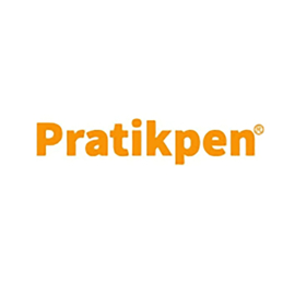 Pratikpen Copperplate Oblique Nib Houder Eco Kirmizi Red - "Golden" Flange