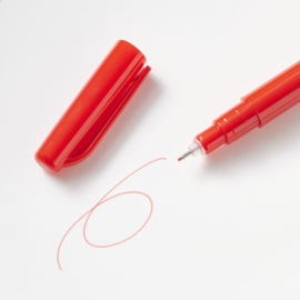 Muji Pen met Fijne Punt 0,5 mm – Watergedragen Ink Rood