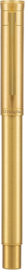 •	Hongdian # 1861 Fountain Pen, Long Blade Nib, Raw Brass Design with Converter and Metal Pen Case Set