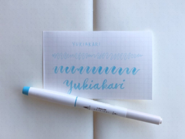 Sailor Shikiori Brush Marker  - Yukiakari (Snow Light Blue)