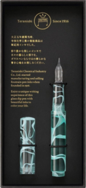 Teranishi Chemical GLAA-BL Guitar Glass Pen with Cap, Aurora Borealis, Ice Mint