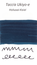 Nakabayashi Taccia Fountain Pen Ink Ukiyoe ink Senryo 40ML / Hokusaikoi Koiai Dark Indigo # TFPI-WD42-2