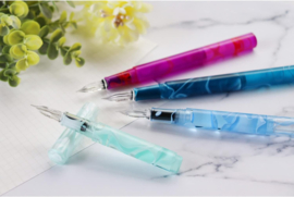 Teranishi Chemical GLAA-BL Guitar Glass Pen with Cap, Aurora Borealis, Ice Blue