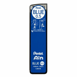 Pentel Ain Blauwe Vulpotloodstiften 0,5 mm – 20 Stuks – C285-BL