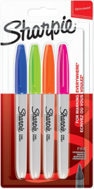 Sharpie Permanente Markers Pastel Kleuren Set van 4