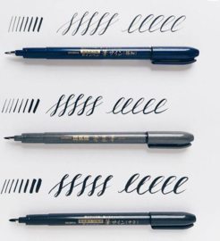 Zebra Pocket Brushpennen Set van 3