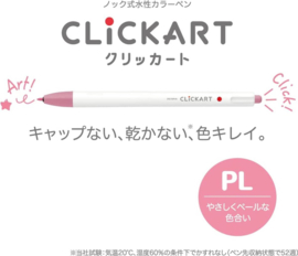 Zebra Clickart Knock Sign 0,6mm Pennen - Set van 12 New Pale  Colors