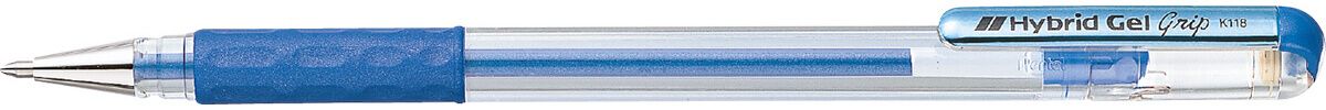 Pentel Hybrid Gelroller # K118-MC Metallic Blauw