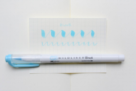 Zebra Mildliner Brush Pen - Mild Blue