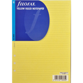 Filofax A5  Clipbook Gelinieerd Geel  Papier