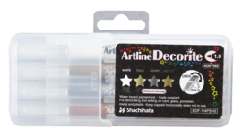 Artline  Decorite Metal Markers Set van 4