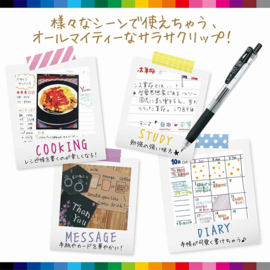 Zebra Clip Gelpen Sarasa 0.5  Black Set van 5