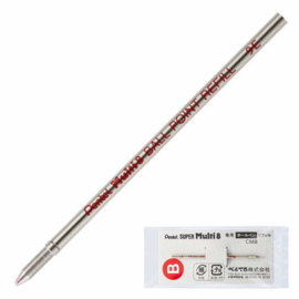 Pentel Super Multi 8 Ballpoint Pen Refill - 0.7 mm - Rood  # CMB-B