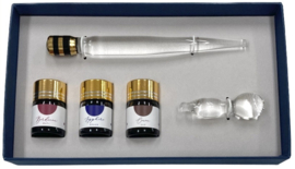 TACHIKAWA PREMIUM SET CRYSTAL GLASS PEN  - LIMITED EDITION