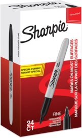 Sharpie Permanente Markers Fijn, Value Pack van 24 stuks (20 + 4 gratis)