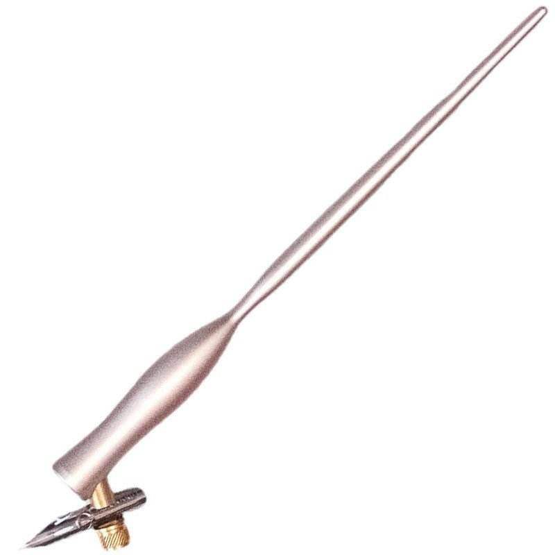 Tom's Studio Flourish Oblique Calligraphy Nib Pen Houder - Rose - Gold + Leonardt G Nib