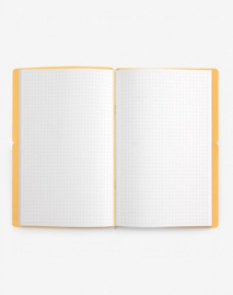 Modimo Refillable Basic Notebook / Planner - Geel - 13 x 21cm - 100% Eco Friendly