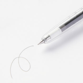 MUJI  Intrekbare Gel  Pen -  Kleur Inkt Zwart - 0.38mm -  Uitwisbare Ink