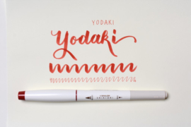 Sailor Shikiori Brush Marker  - Yodaki  - Burgundy (Night Bonfire)