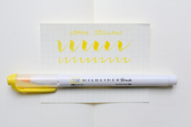 Zebra Mildliner Brush Pen – Mild Lemon Yellow