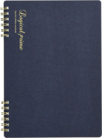 Logical Prime Wire-O Bound A5 Navy Blue Notebook Line Ruled  NW-A512 B