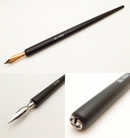 Tokyo Slider Pen Dip Nib Houder # SL1990 - Zwart  - Made in Japan