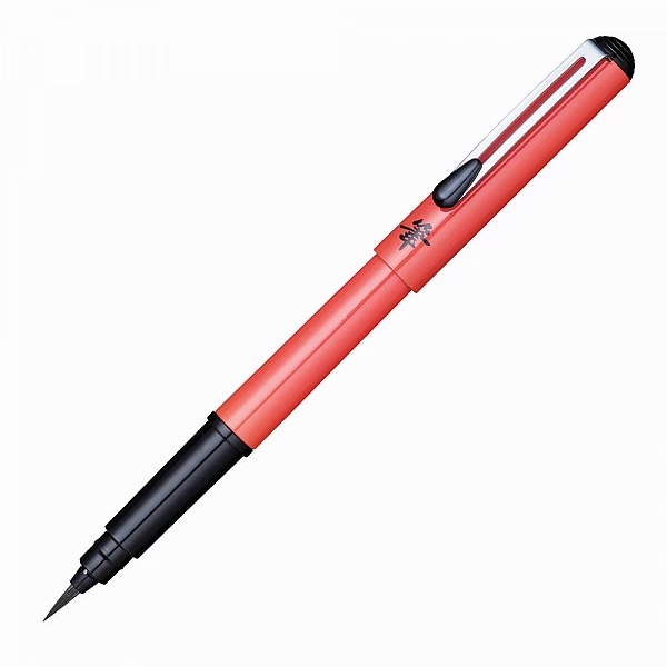 Pentel Pocket Brush Pen - Set met 4 vullingen – Rood