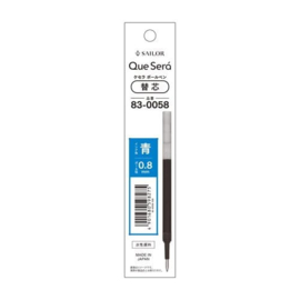SAILOR Que Será Uitwisbare Gelpenvulling 0.8 mm – Kleur Inkt: Blauw