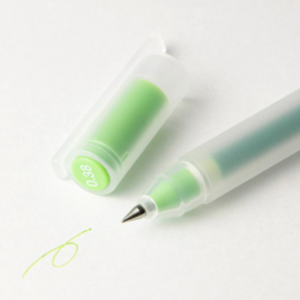 Muji Gel Pen - Kleur Inkt Lime - 0.38mm