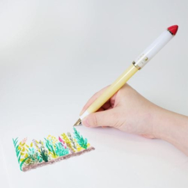 Sailor Fude de Mannen  Pen 30th Anniversary Limited Edition Shortcake Color  inclusief  2 Inkcartridges
