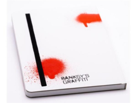 PININFARINA BANKSY  NOTEBOOK  14X21 RULED - 128 PAGES - RAT  + LIMITED  EDITION BANKSY PIN