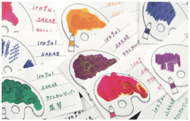 Sakae TP Iroful Ink Cards, White, 75gsm, set van 100